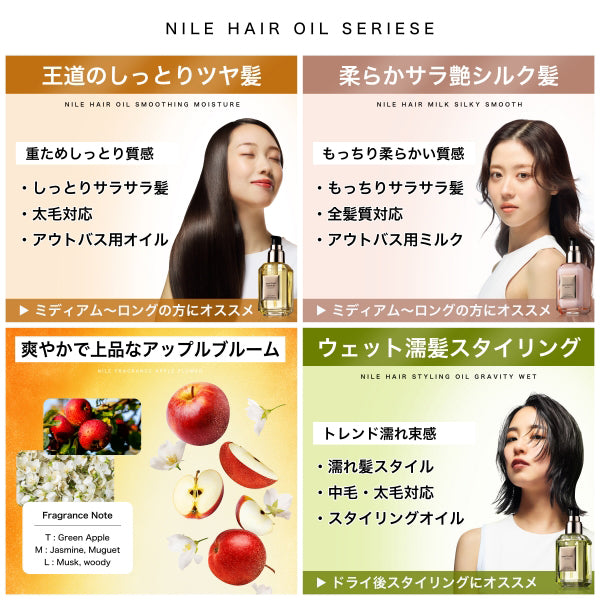 NILE Hair Oil Gravity Wet (Apple Bloom), 100ml