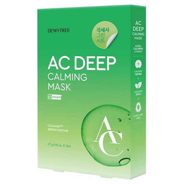 DEWYTREE AC Deep Cool Calming Mask, 5 sheets