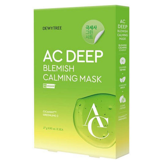 DEWYTREE AC Deep Blemish Calming Mask, 5 sheets