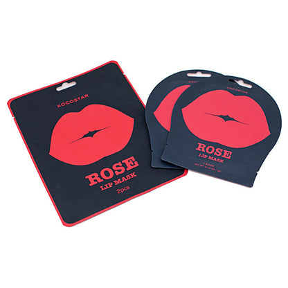 Rose Lip Mask, ROSE, 3g, 2 sheets, Moisturizing, Rose Scent