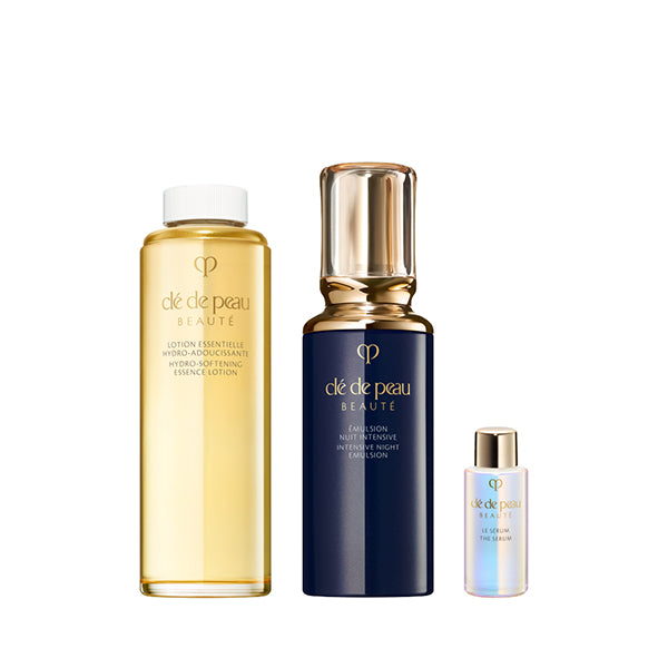 Cle de Peau Beaute Lotion & Emulsion Kit (Lotion Essentielle A Refill + Emulsion Intensive Night), 170ml, 125ml, 7ml