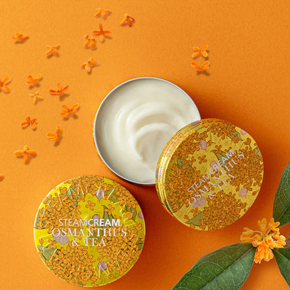 Steam Cream, 1580 Steam Cream Osmanthus & Brown, 75g, Extremely close to the real thing,  Osmanthus flower scent