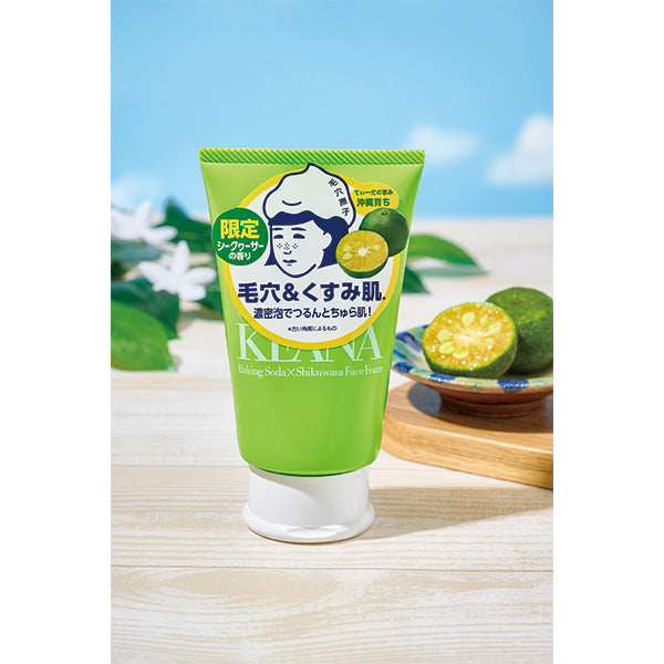 Okinawa Shikuwasa Baking Soda Foam Facial Wash, 100g