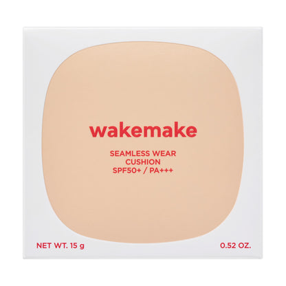 WAKEMAKE Seamless Wear Cushion, SPF50+ PA+++, 23, 15g