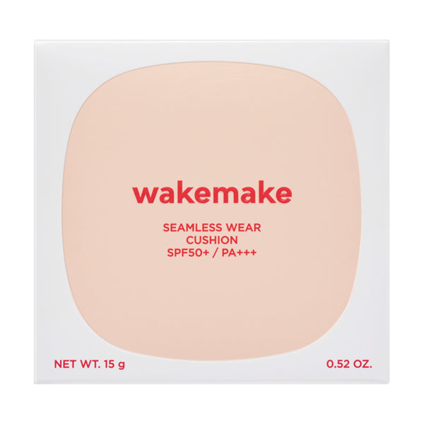 WAKEMAKE Seamless Wear Cushion, SPF50+ PA+++, 22P, 15g