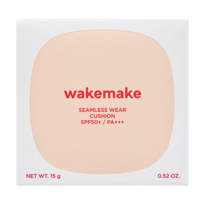 WAKEMAKE Seamless Wear Cushion, SPF50+ PA+++, 21N, 15g