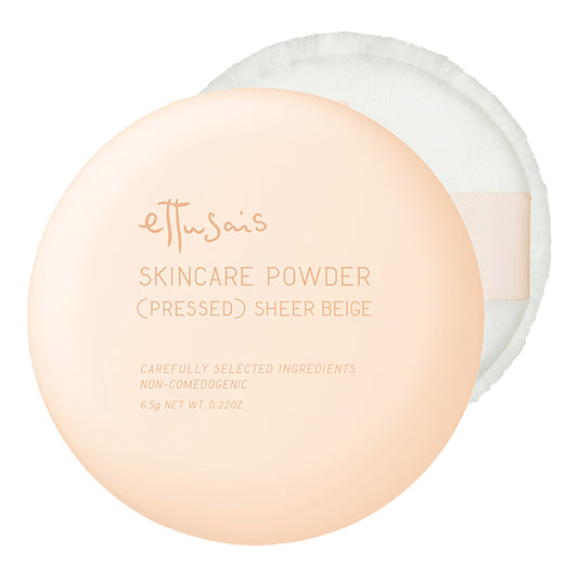 Pressed Skin Care Powder, SPF35, PA+++, Sheer Beige, 6.5g, Fragrance-Free