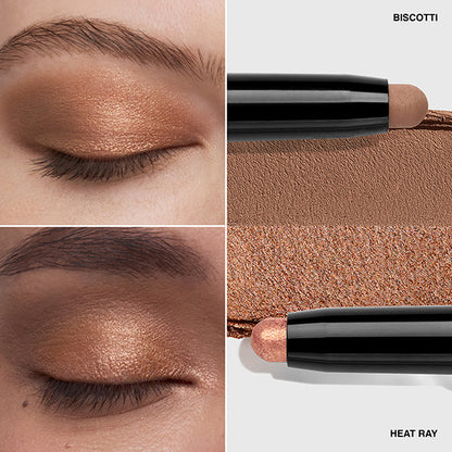 Long-Wear Dual-Ended Cream Shadow Stick, Heatray, Biscotti, 1.6g