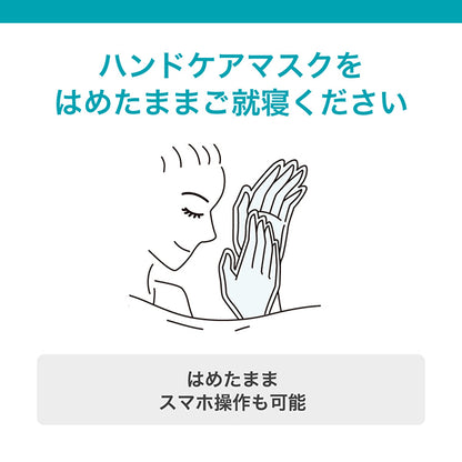 Curel Hand Care Mask for All-Night Protection (S–M, 4 Sheets)