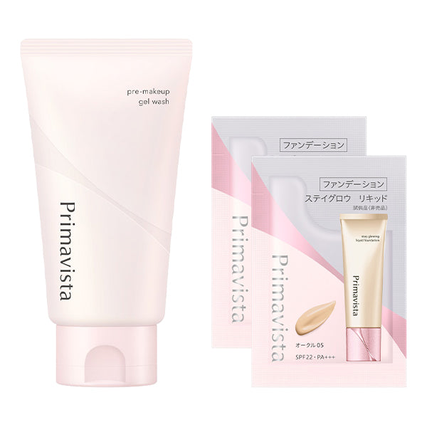Pre-Makeup Gel Wash Set, 110g, 0.4g x 2