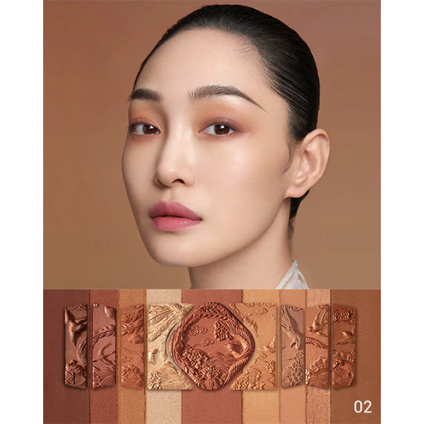 Hyakucho Choho Eyeshadow Palette, 02 Retro Brown, 1.1g*8, 4.0g