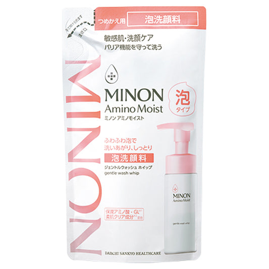 MINON Amino Moist Gentle Wash Whip, Refill, 130ml