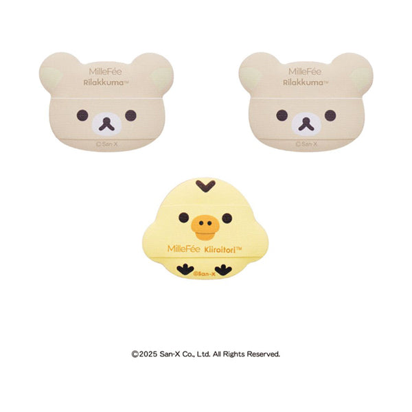 MilleFee Finger Puff (Rilakkuma & Kiiroitori)