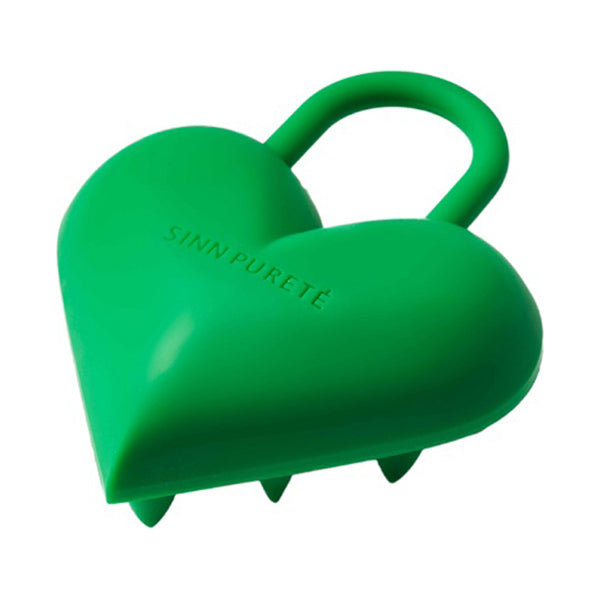 Sinn Purete' Heart Rock Scalp Brush (Green)