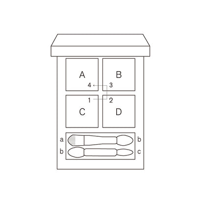 Stargazing Eyeshadow Quad, X06 DREAM OF DISCORDANCE, 6.7g