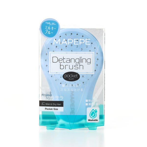 maPEPE Detangling Brush Pocket Size (Milky Blue), 48g