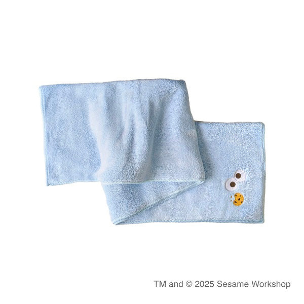 HAHONICO Hair Dry Microfiber Towel (Cookie Monster Pale Blue)