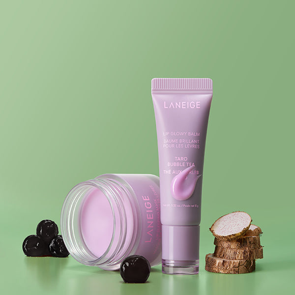 LANEIGE Lip Glowy Balm (Taro Tapioca Milk Tea)