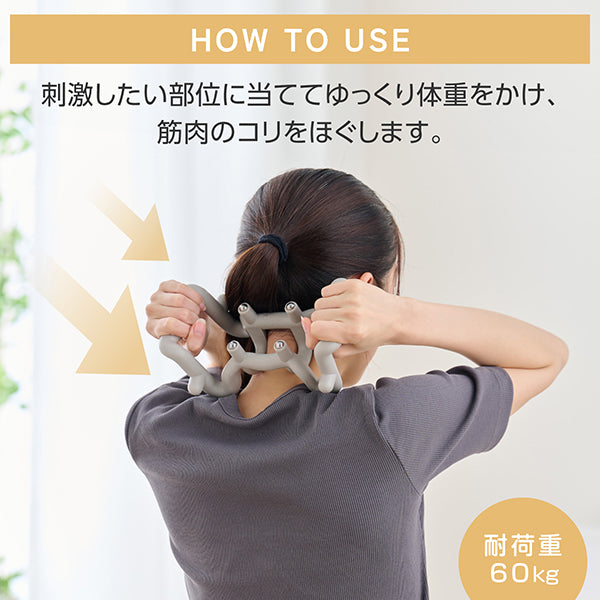 ELECOM Healthcare Neck Muscle Tension Reliever (Gray)