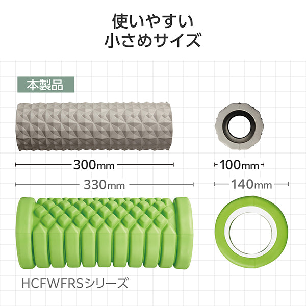 ELECOM Healthcare Mini Foam Roller (Gray)