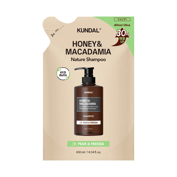 KUNDAL HM Shampoo Refill, 430ml (Pear & Freesia)