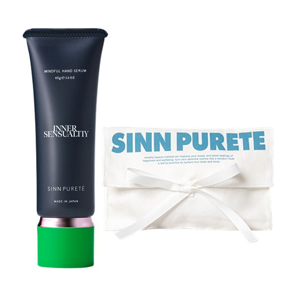 Sinn Purete' Mindful Hand Serum Inner Sensuality & Cotton Pouch Set (Blue), 45g