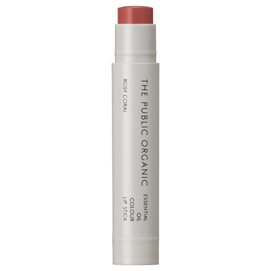 The Public Organic Essential Oil Color Lipstick (Rosy Coral)