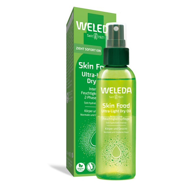 Weleda Skin Food Ultra Light Oil, 100ml (Sweet and Gentle Herbal Scent)