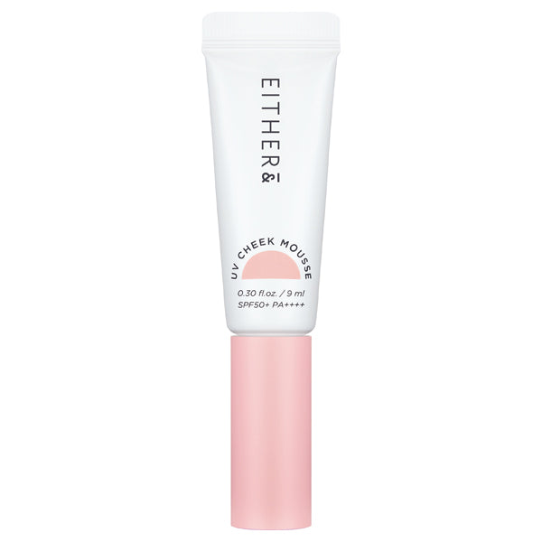 EITHER＆ UV CHEEK MOUSSE (01 PINK BLUSH), 9ml