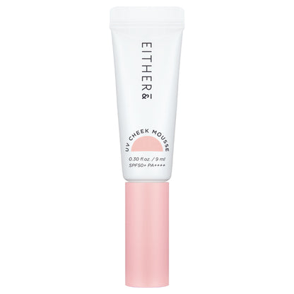EITHER＆ UV CHEEK MOUSSE (01 PINK BLUSH), 9ml
