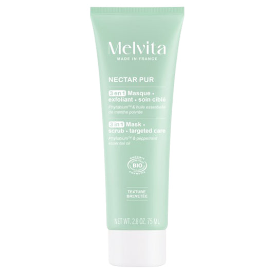 Nectar Pure Purifying Mask & Scrub, 75ml, Smooth and moisturizing, Pure and fresh scent