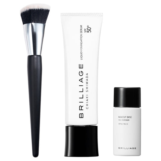 BRILLIAGE Setting Liquid Foundation Serum 40 Set, 30g