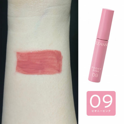 CEZANNE Watery Tint Lip, 09 Peony Pink