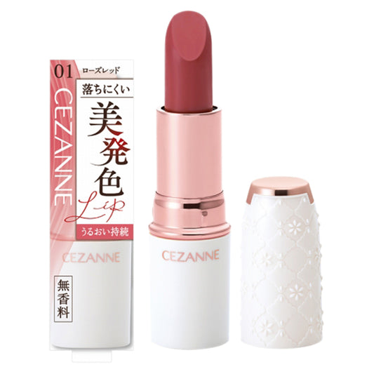 CEZANNE Lasting Stay Lip Color, 01 Rose Red, 4.0g