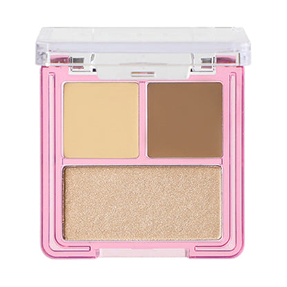 Hanamichi 3D Palette, 02 3D Carved Deep Brown, 3.8g