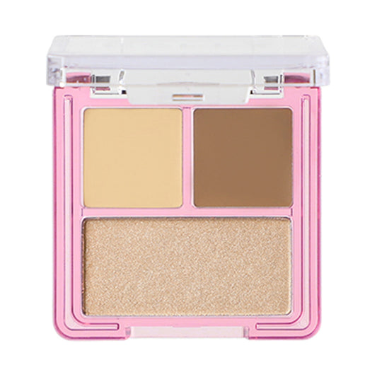 Hanamichi 3D Palette, 02 3D Carved Deep Brown, 3.8g