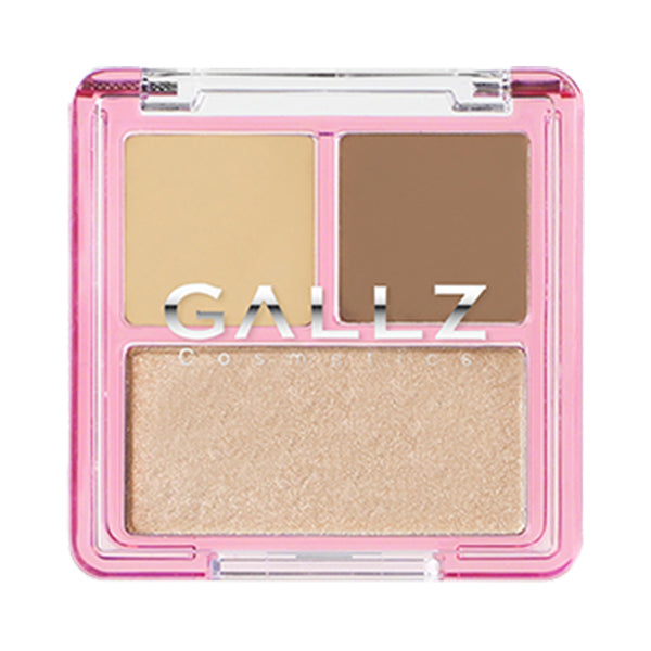 Hanamichi 3D Palette, 02 3D Carved Deep Brown, 3.8g