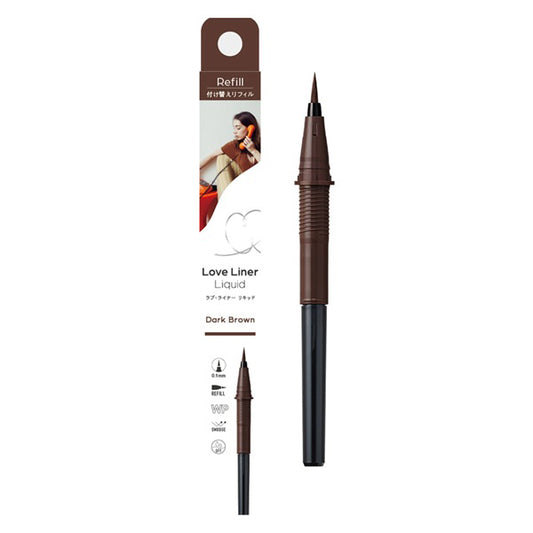 msh Love Liner Liquid Eyeliner R5, Refill, Dark Brown, 0.55ml