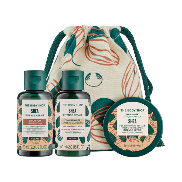 THE BODY SHOP Shea Hair Trial Set, 60ml + 60ml + 50ml
