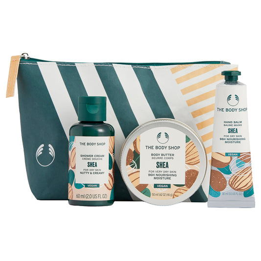 THE BODY SHOP Limited Edition Pouch Gift (Shea), 60ml + 50ml + 30ml