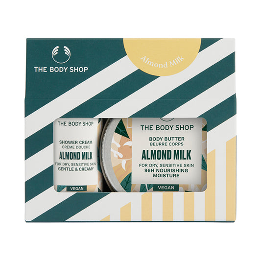 THE BODY SHOP Limited Edition Mini Body Care Gift (Almond Milk), 60ml + 50ml