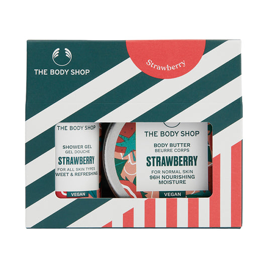 THE BODY SHOP Limited Edition Mini Body Care Gift (Strawberry), 60ml + 50ml