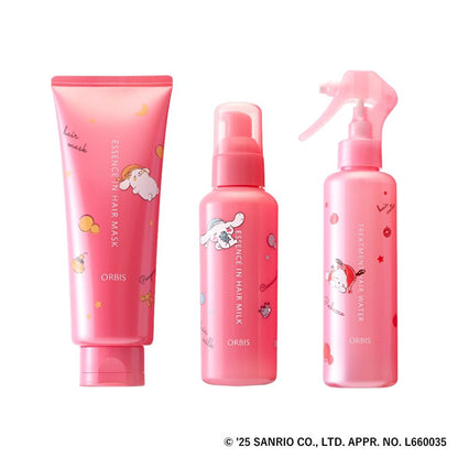 (Pre-order) Sanrio Characters Collaboration Hair Care 3-Piece Set, 200g, 140g, 180ml