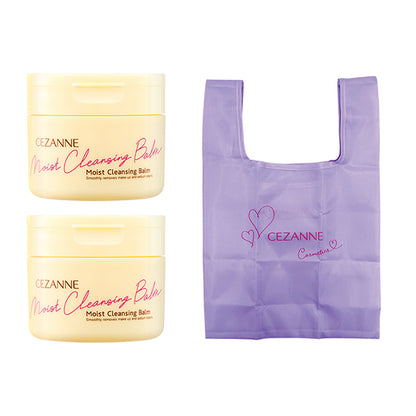 CEZANNE Uru Off Cleansing Balm 2-Piece Set with Limited Edition Eco Bag, 90g x 2