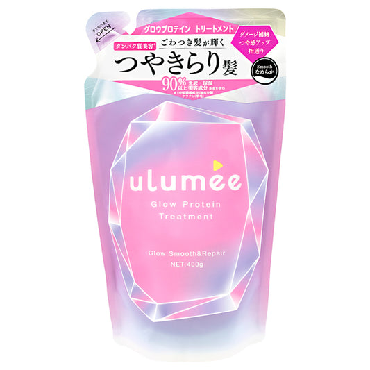 ulumee Glow Protein Treatment, Refill, 400g, Berry & Amber Muguet Scent