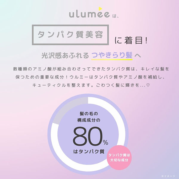 ulumee Glow Protein Shampoo, Refill, 400ml, Berry & Amber Muguet Scent
