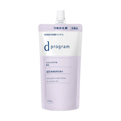d program Vitalizing & Clear Lotion EX Refill, 110ml