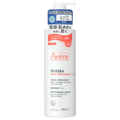 Trixera Moist Skin Barrier Cream, 400ml (Large), Fragrance-Free