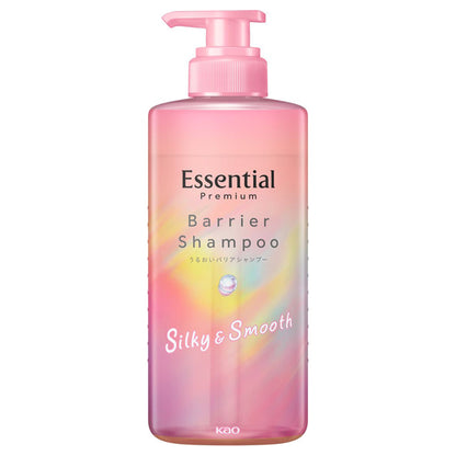 Essential Premium Moisture Barrier Shampoo Silky & Smooth Pump (White Peach & Musk), 450ml
