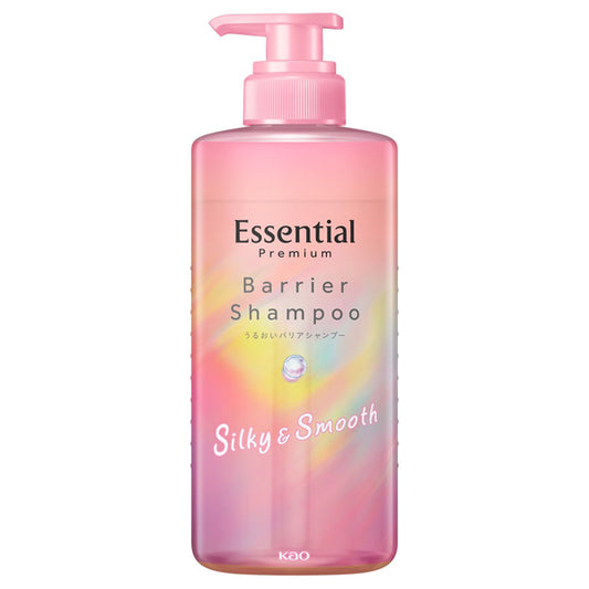 Essential Premium Moisture Barrier Shampoo Silky & Smooth Pump (White Peach & Musk), 450ml